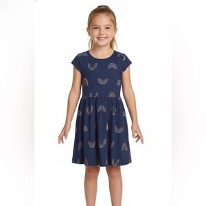Epic Threads Navy Dress with Rainbow Accents